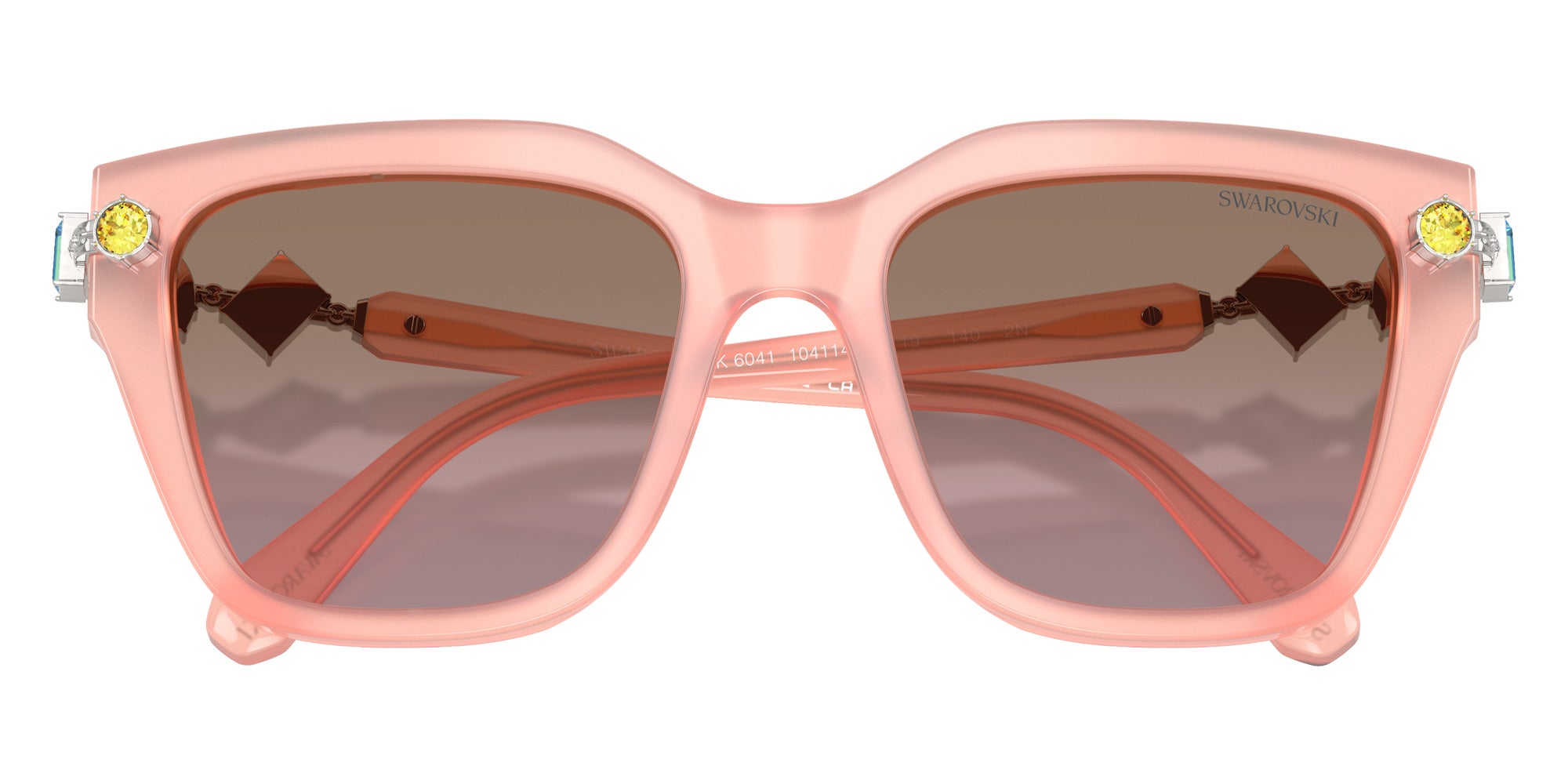Swarovski SK6041 104114 53 - Milky Pink / Gradient Brown Gradient Pink Mirrored #id:sk6041104114_s:110120