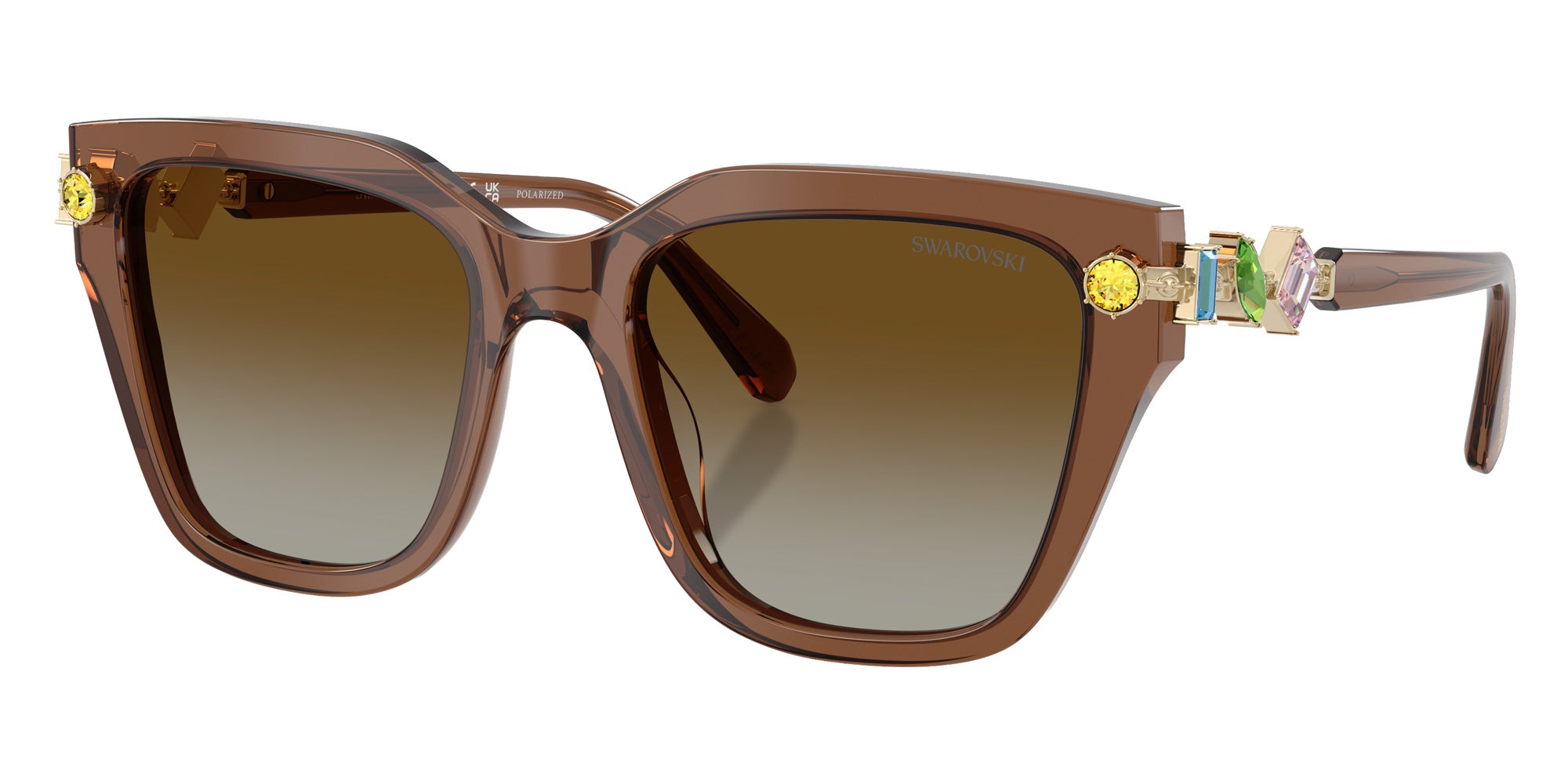 Swarovski SK6041 1067T5 53 - Transparent Brown / Gradient Brown Polarized #id:sk60411067t5_s:112105