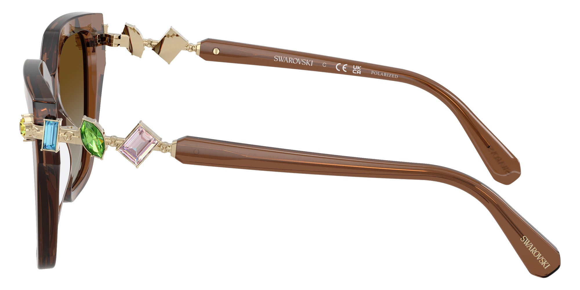 Swarovski SK6041 1067T5 53 - Transparent Brown / Gradient Brown Polarized #id:sk60411067t5_s:112110