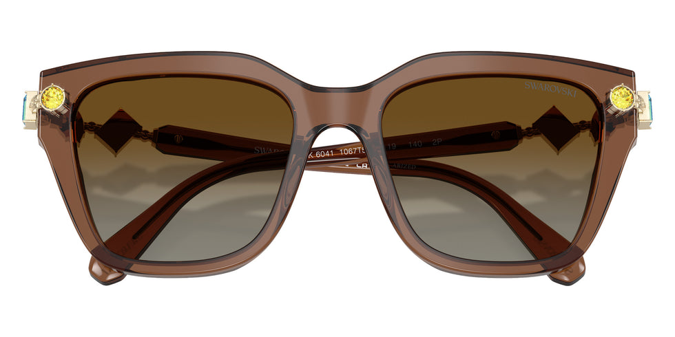 Swarovski SK6041 1067T5 53 - Transparent Brown / Gradient Brown Polarized #id:sk60411067t5_s:112120
