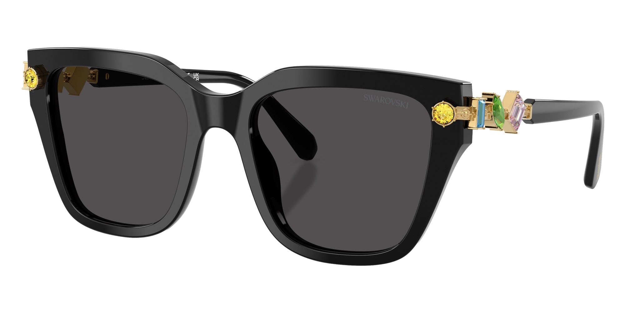 Swarovski SK6041F 100187 53 - Black / Dark Gray #id:sk6041f100187_s:100105