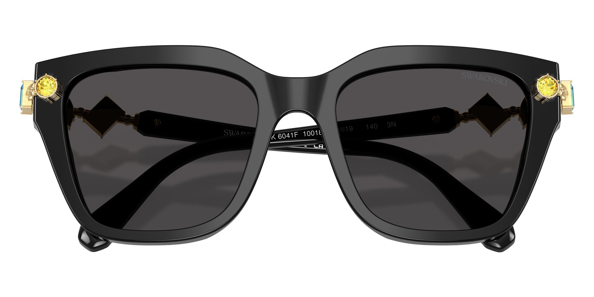 Swarovski SK6041F 100187 53 - Black / Dark Gray #id:sk6041f100187_s:100120