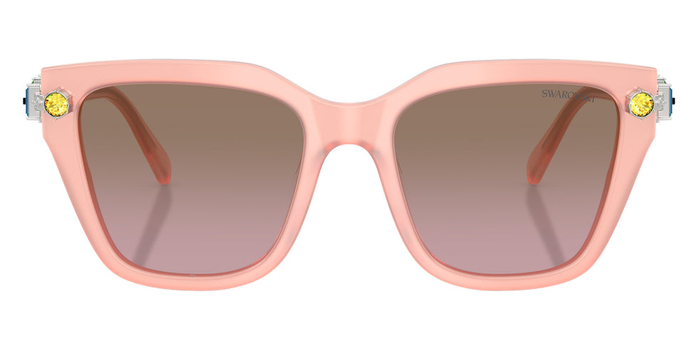 Swarovski SK6041F 104114 53 - Milky Pink / Dark Brown Dark Pink Grad Mirrored #id:sk6041f104114_s:106100