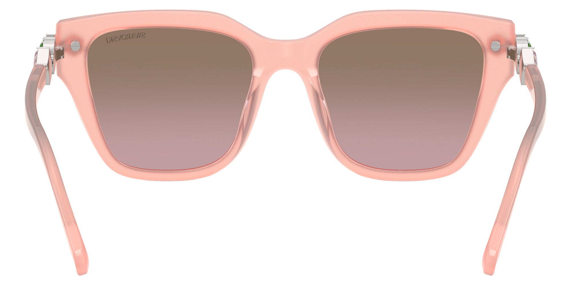 Swarovski SK6041F 104114 53 - Milky Pink / Dark Brown Dark Pink Grad Mirrored #id:sk6041f104114_s:106115