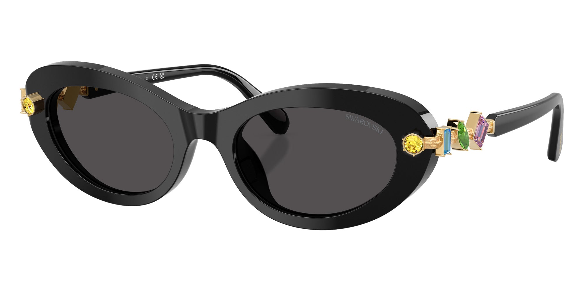 Swarovski SK6042 100187 53 - Black / Dark Gray #id:sk6042100187_s:100105