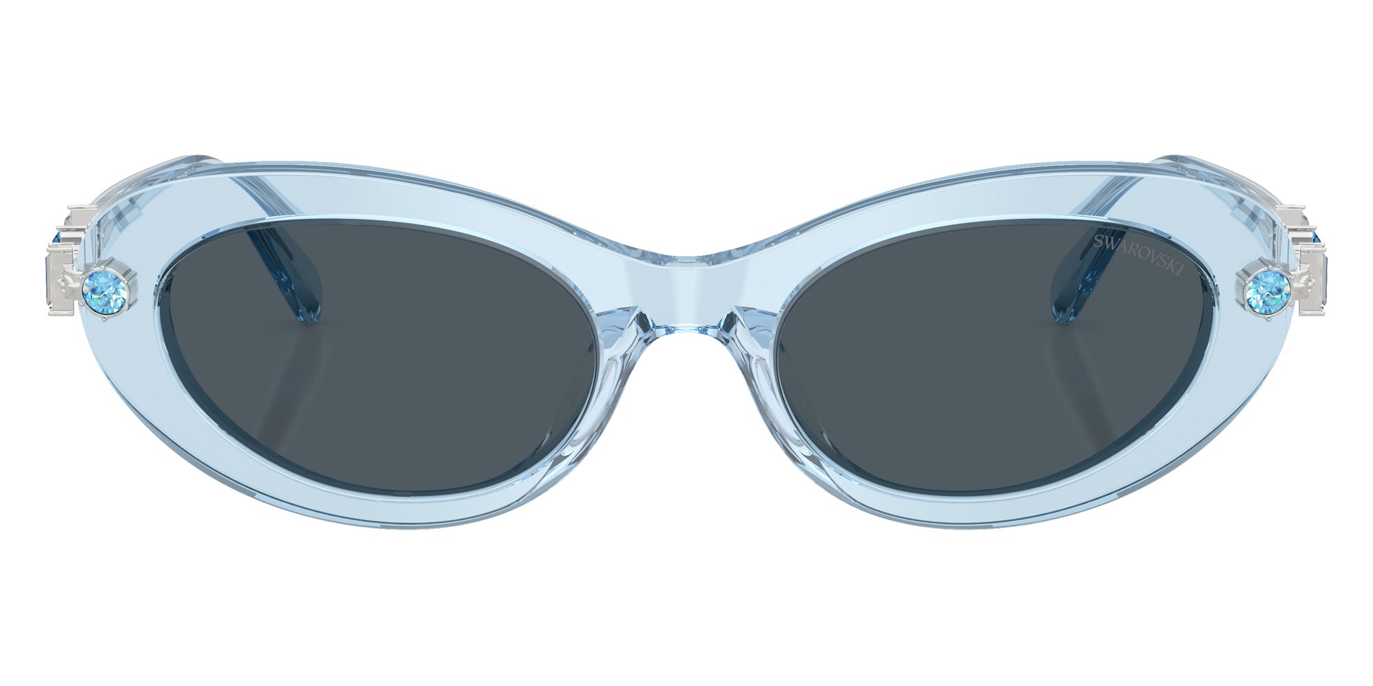 Swarovski SK6042 107887 53 - Transparent Light Blue / Dark Gray #id:sk6042107887_s:102100