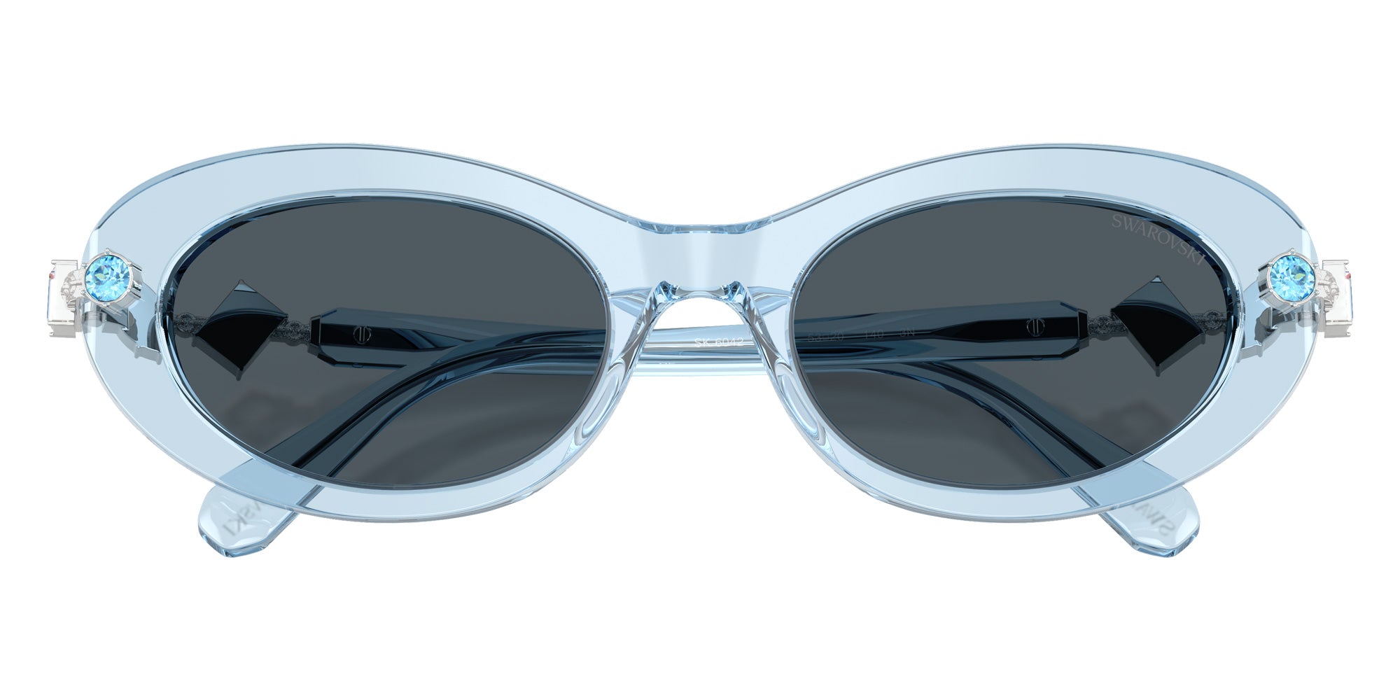 Swarovski SK6042 107887 53 - Transparent Light Blue / Dark Gray #id:sk6042107887_s:102120
