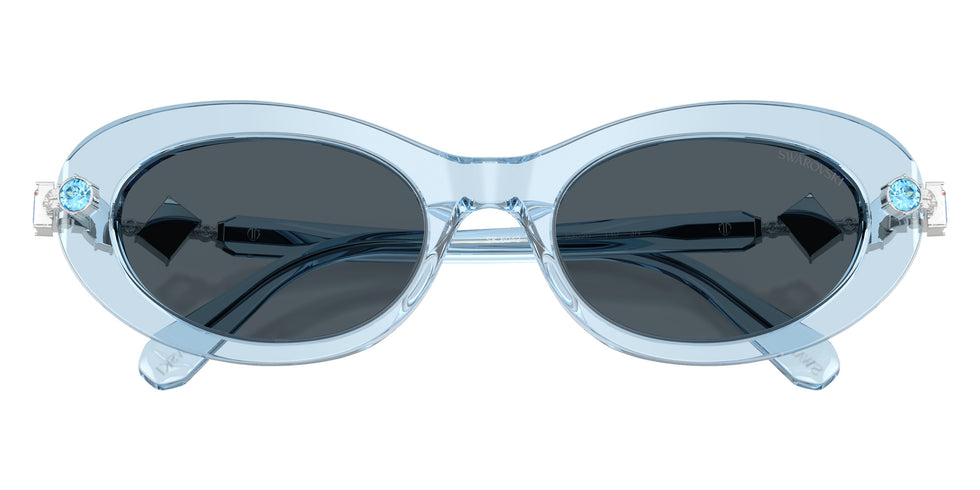 Swarovski SK6042 107887 53 - Transparent Light Blue / Dark Gray #id:sk6042107887_s:102120