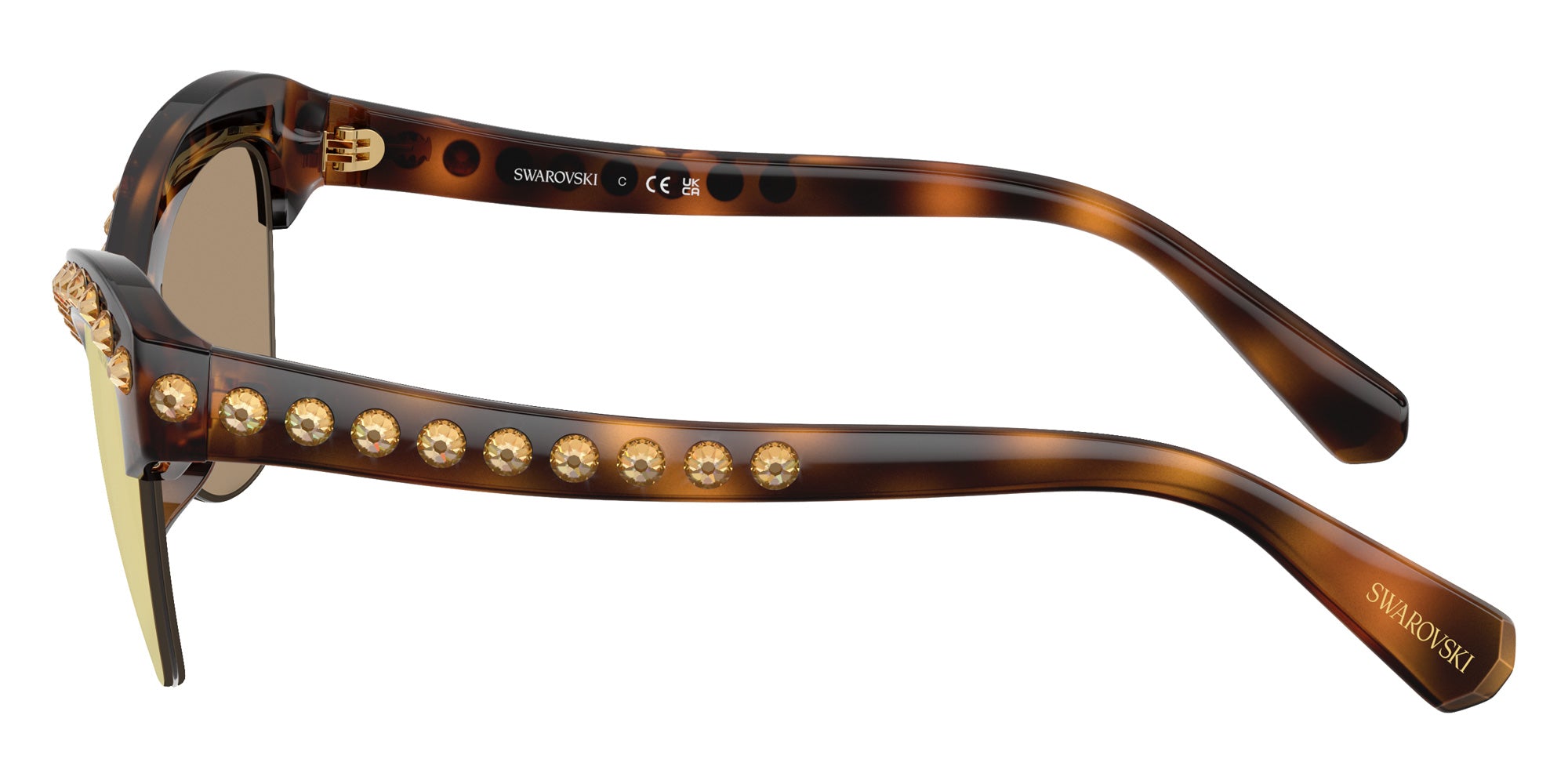 Swarovski SK6043 100271 55 - Havana / Dark Brown Mirrored Rose Gold #id:sk6043100271_s:102110