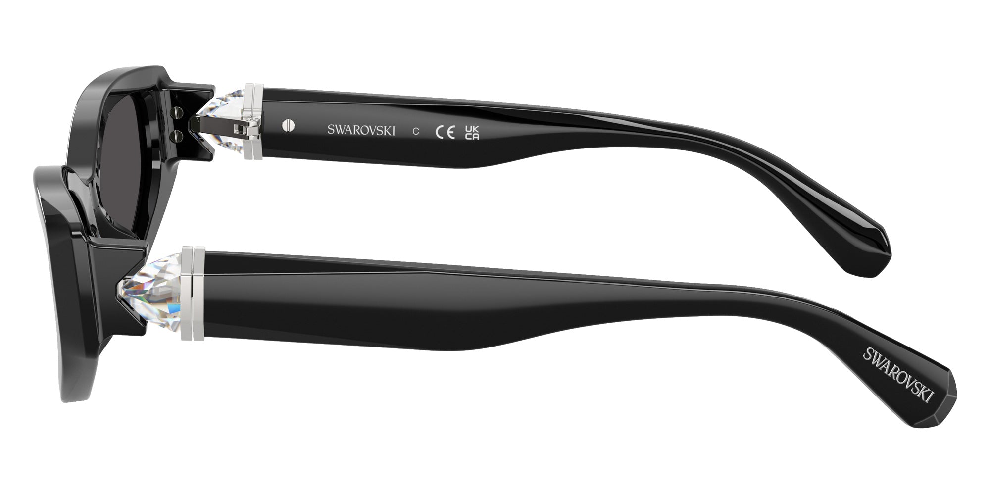 Swarovski SK6045U 100187 55 - Black / Dark Gray #id:sk6045u100187_s:100110