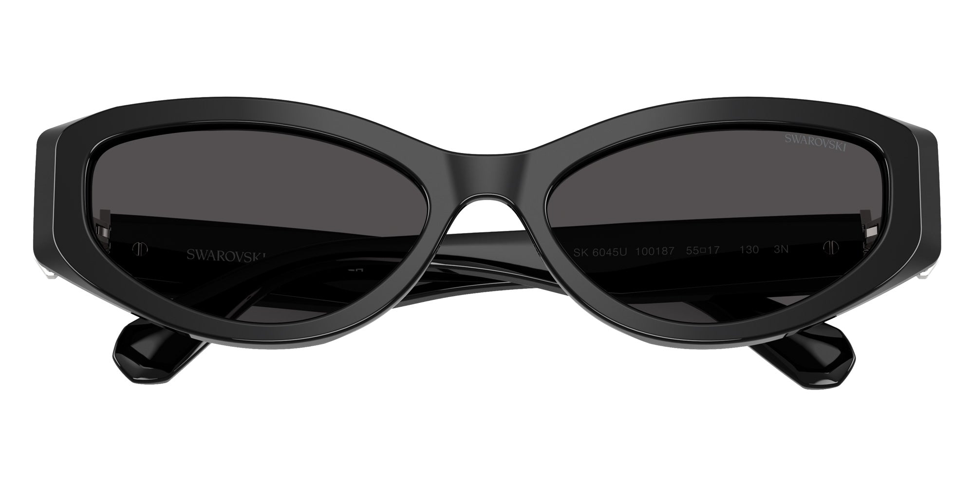 Swarovski SK6045U 100187 55 - Black / Dark Gray #id:sk6045u100187_s:100120