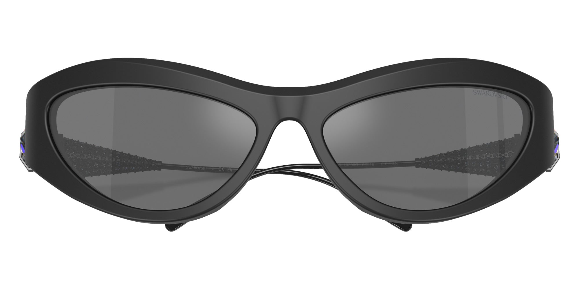 Swarovski SK6046 10206G 60 - Matte Black / Gray Mirrored Black #id:sk604610206g_s:102120
