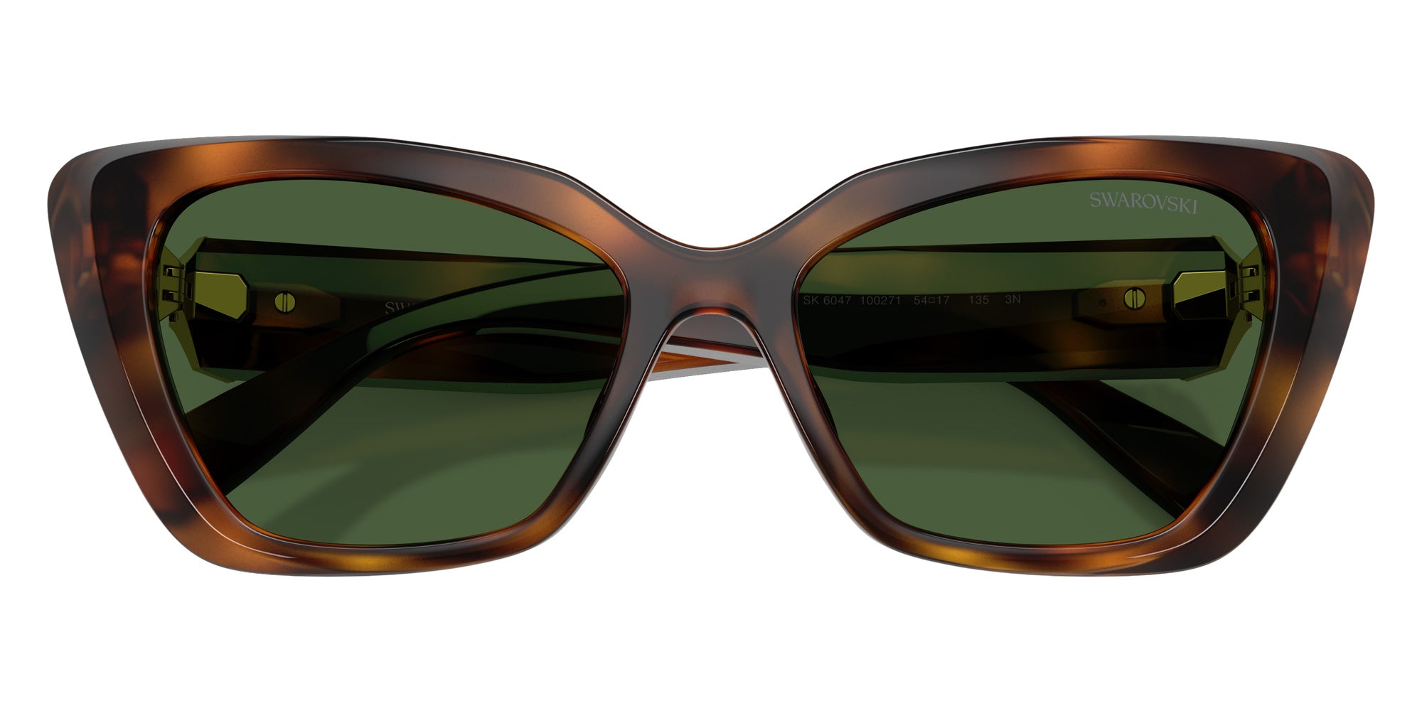 Swarovski SK6047 100271 54 - Havana / Dark Green #id:sk6047100271_s:102120