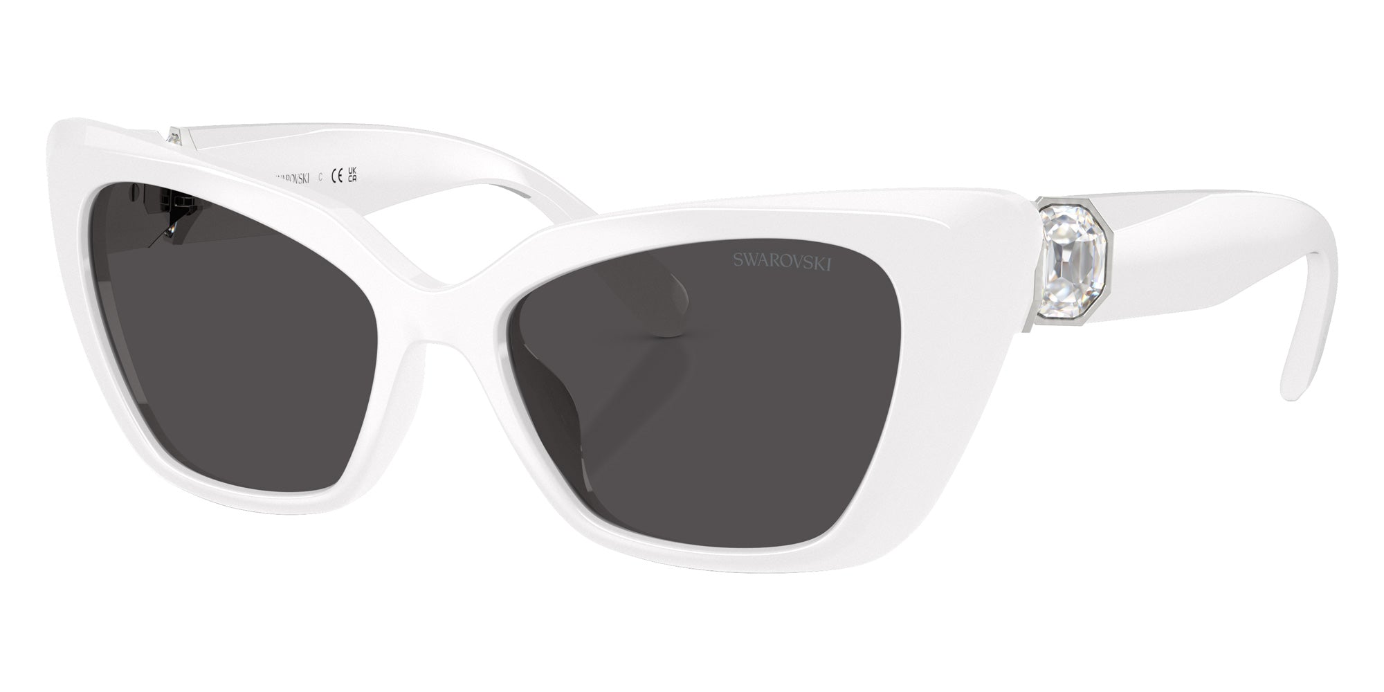 Swarovski SK6047 105087 54 - White / Dark Gray #id:sk6047105087_s:104105
