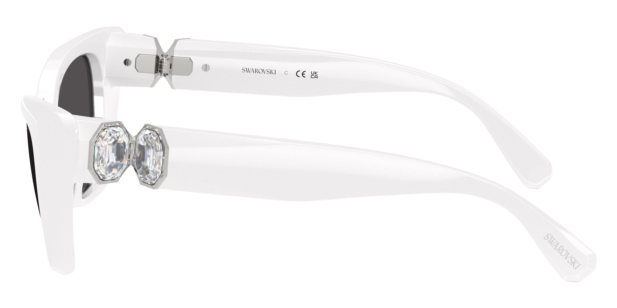 Swarovski SK6047 105087 54 - White / Dark Gray #id:sk6047105087_s:104110
