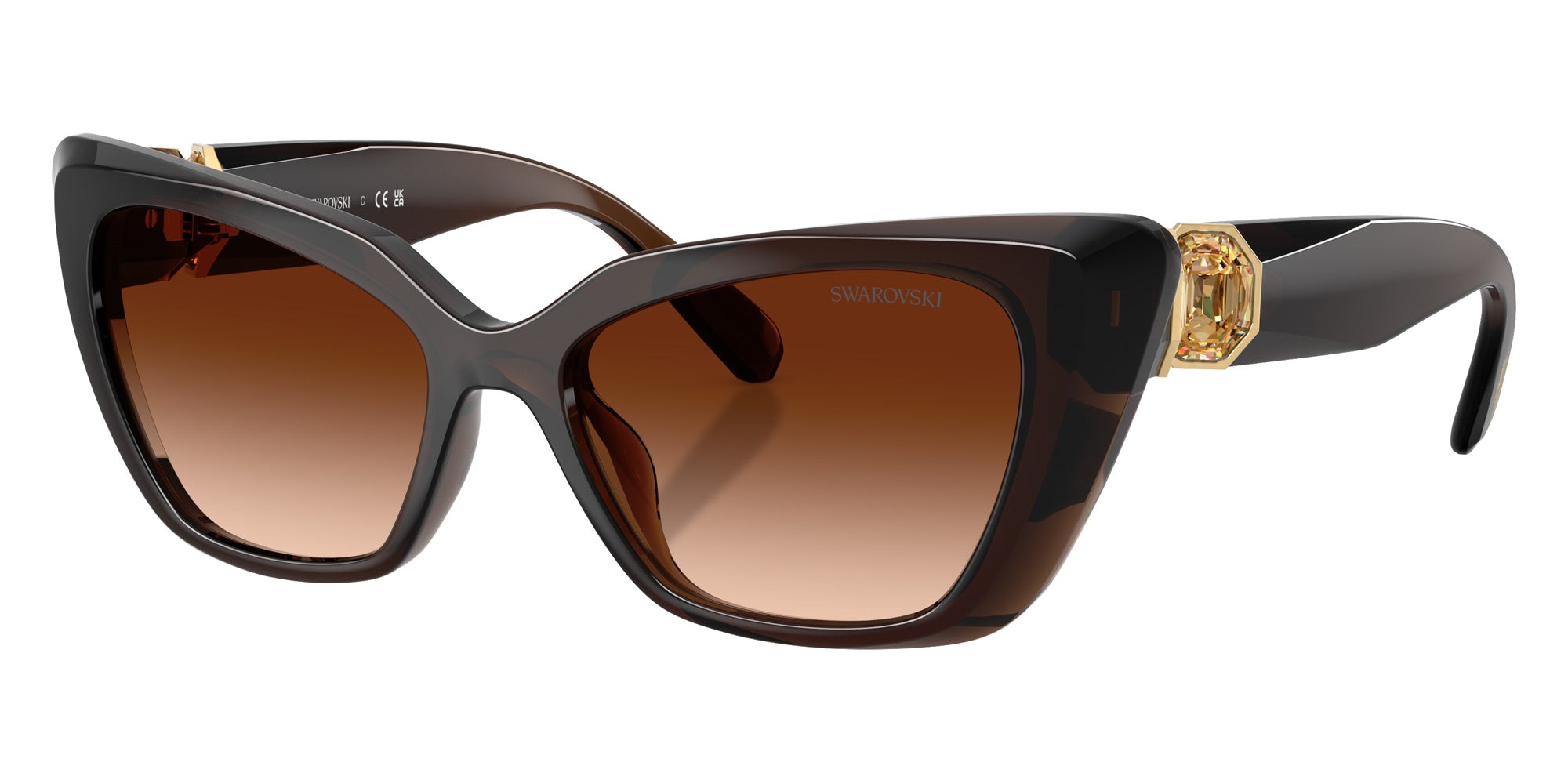 Swarovski SK6047 108474 54 - Transparent Brown / Brown Gradient #id:sk6047108474_s:108105