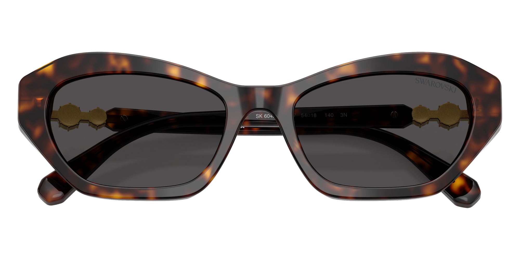 Swarovski SK6048 100287 54 - Havana / Dark Gray #id:sk6048100287_s:100120