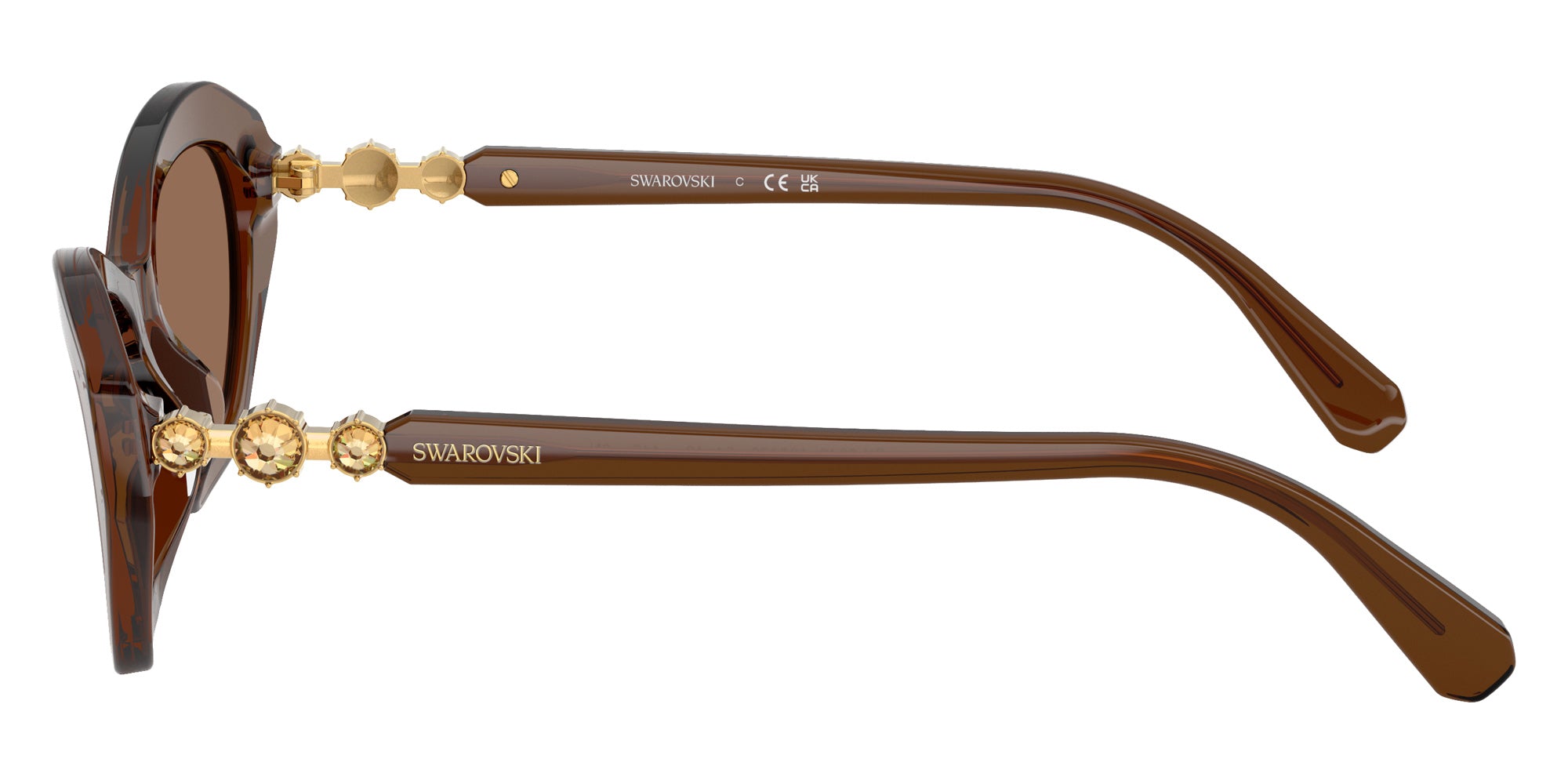 Swarovski SK6048 108473 54 - Transparent Brown / Dark Brown #id:sk6048108473_s:108110
