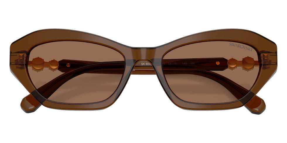 Swarovski SK6048F 108473 54 - Transparent Brown / Dark Brown #id:sk6048f108473_s:102120