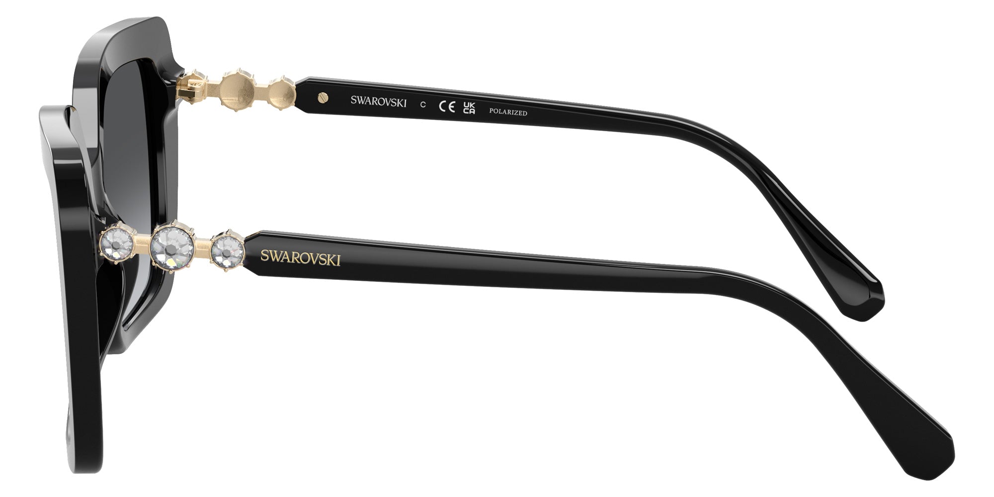 Swarovski SK6049 1001T3 57 - Black / Gradient Gray Polarized #id:sk60491001t3_s:102110