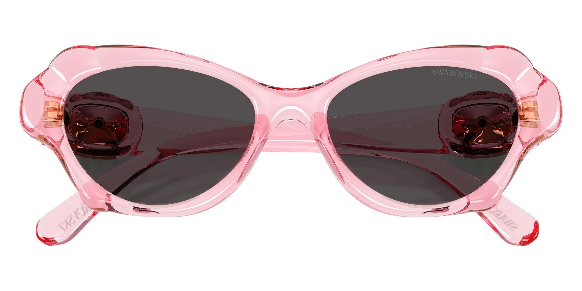Swarovski SK6050 108887 52 - Transparent Pink / Dark Gray #id:sk6050108887_s:106120