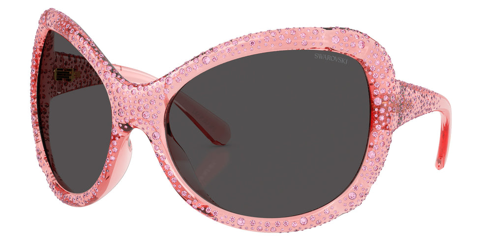 Swarovski SK6052 108887 72 - Transparent Pink / Dark Gray #id:sk6052108887_s:102105