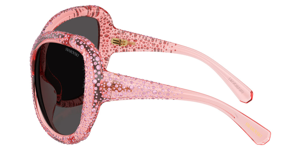 Swarovski SK6052 108887 72 - Transparent Pink / Dark Gray #id:sk6052108887_s:102110