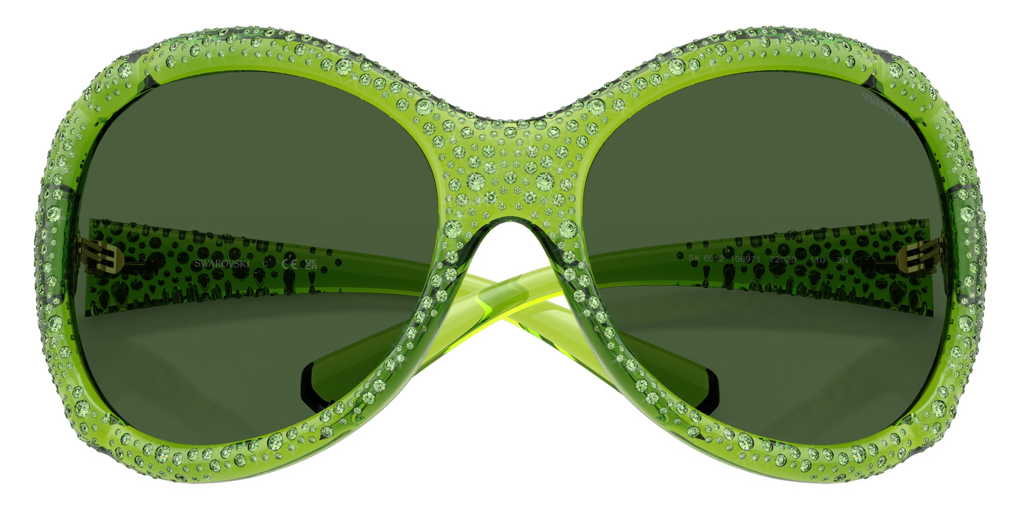 Swarovski SK6052 108971 72 - Transparent Green / Dark Green #id:sk6052108971_s:104120