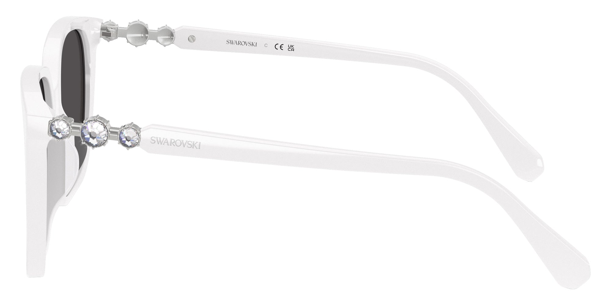 Swarovski SK6053D 105087 55 - White / Dark Gray #id:sk6053d105087_s:104110