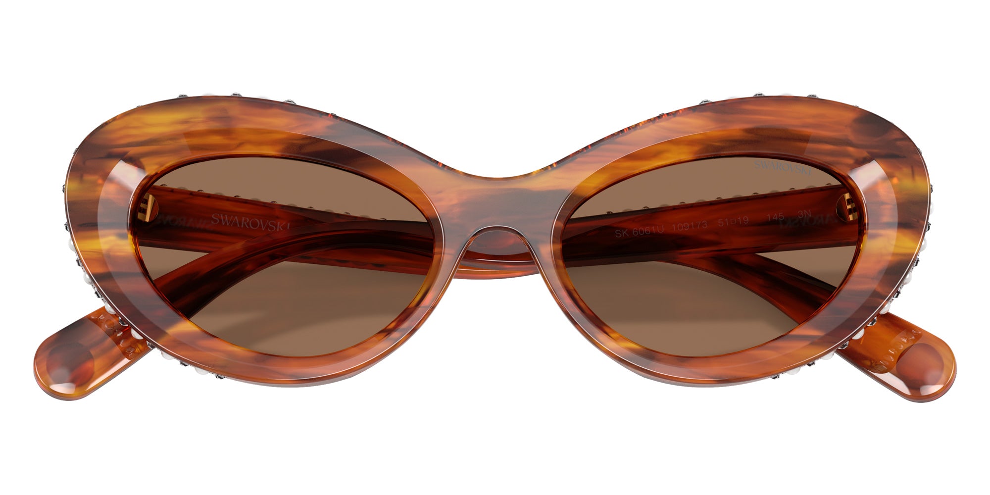Swarovski SK6061U 109173 51 - Striped Havana #id:sk6061u109173_s:106120