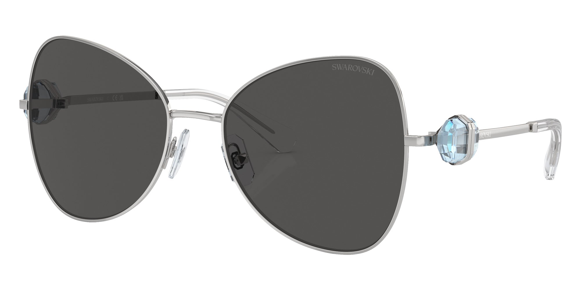 Swarovski SK7002 400187 57 - Silver / Dark Gray #id:sk7002400187_s:100105