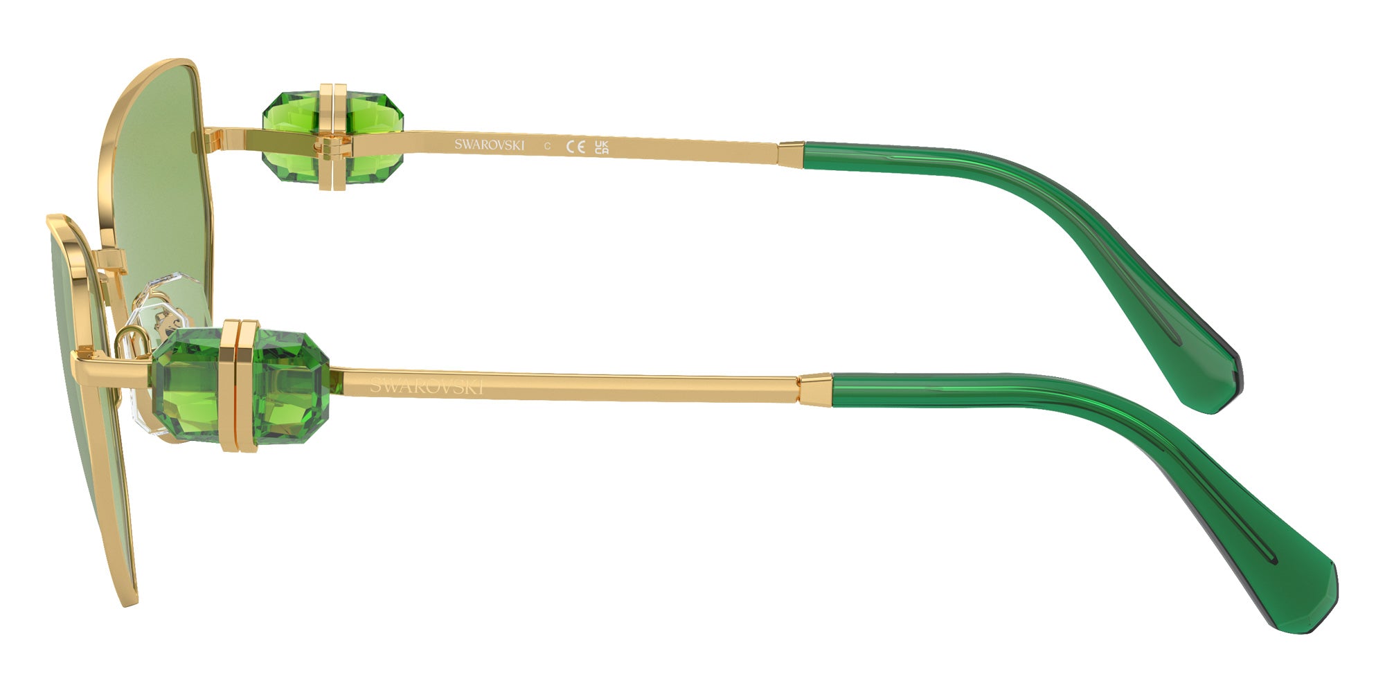 Swarovski SK7003 4004/2 57 - Gold / Dark Green #id:sk700340042_s:104110