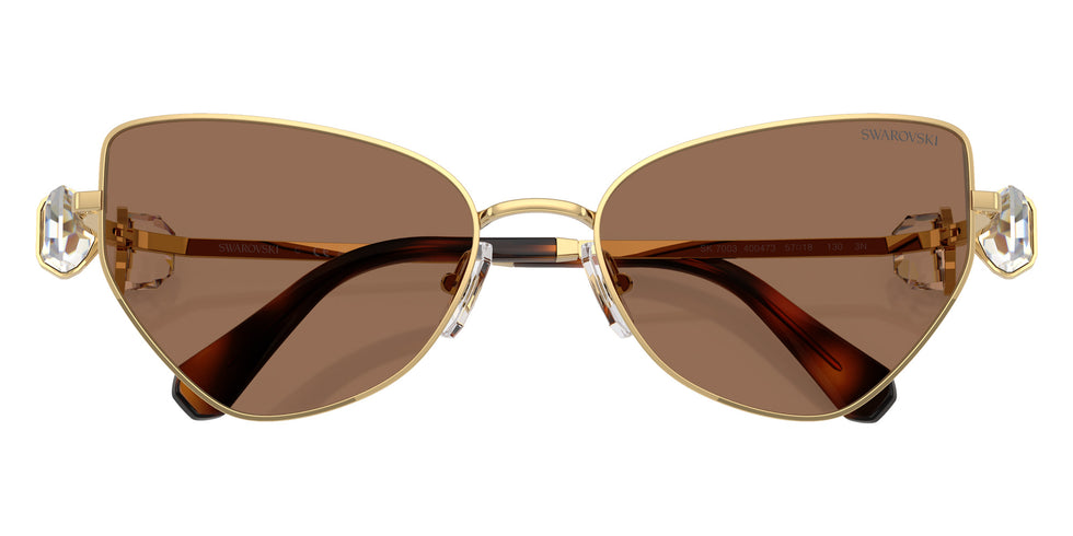 Swarovski SK7003 400473 57 - Gold / Dark Brown #id:sk7003400473_s:106120