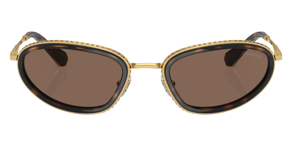 Swarovski SK7004 400473 55 - Gold/Black / Dark Brown #id:sk7004400473_s:100100