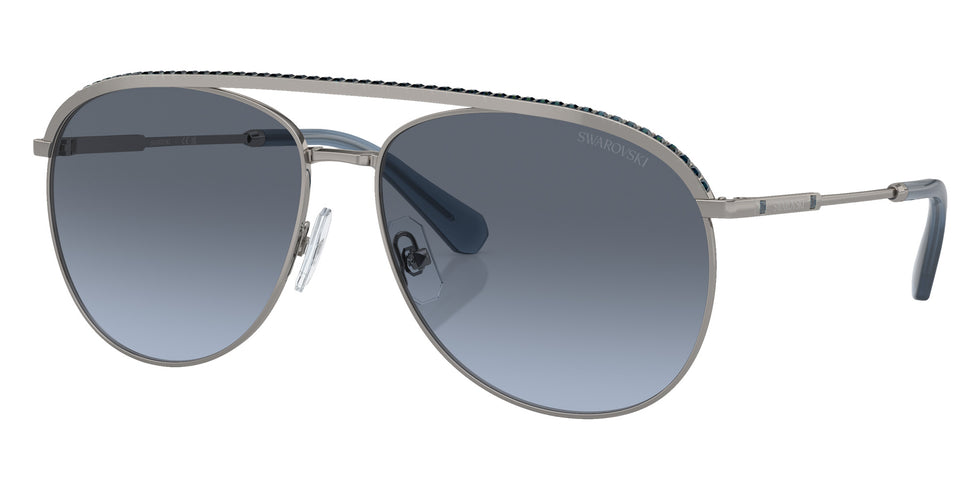 Swarovski SK7005 40098F 58 - Gunmetal / Blue Gradient Gray #id:sk700540098f_s:108105