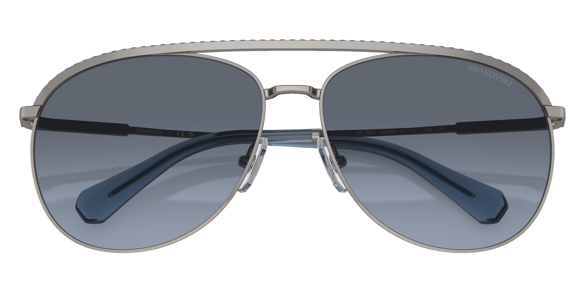 Swarovski SK7005 40098F 58 - Gunmetal / Blue Gradient Gray #id:sk700540098f_s:108120