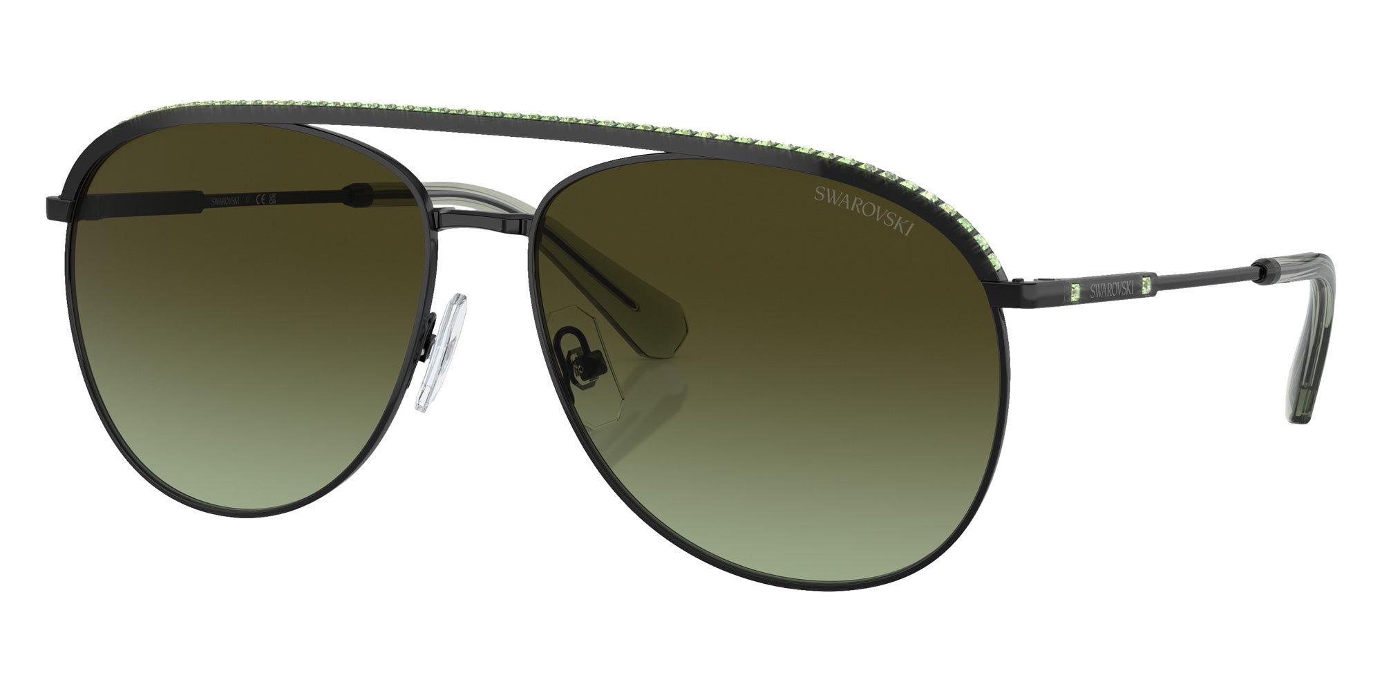 Swarovski SK7005 4010E8 58 - Black / Green Gradient Brown #id:sk70054010e8_s:112105