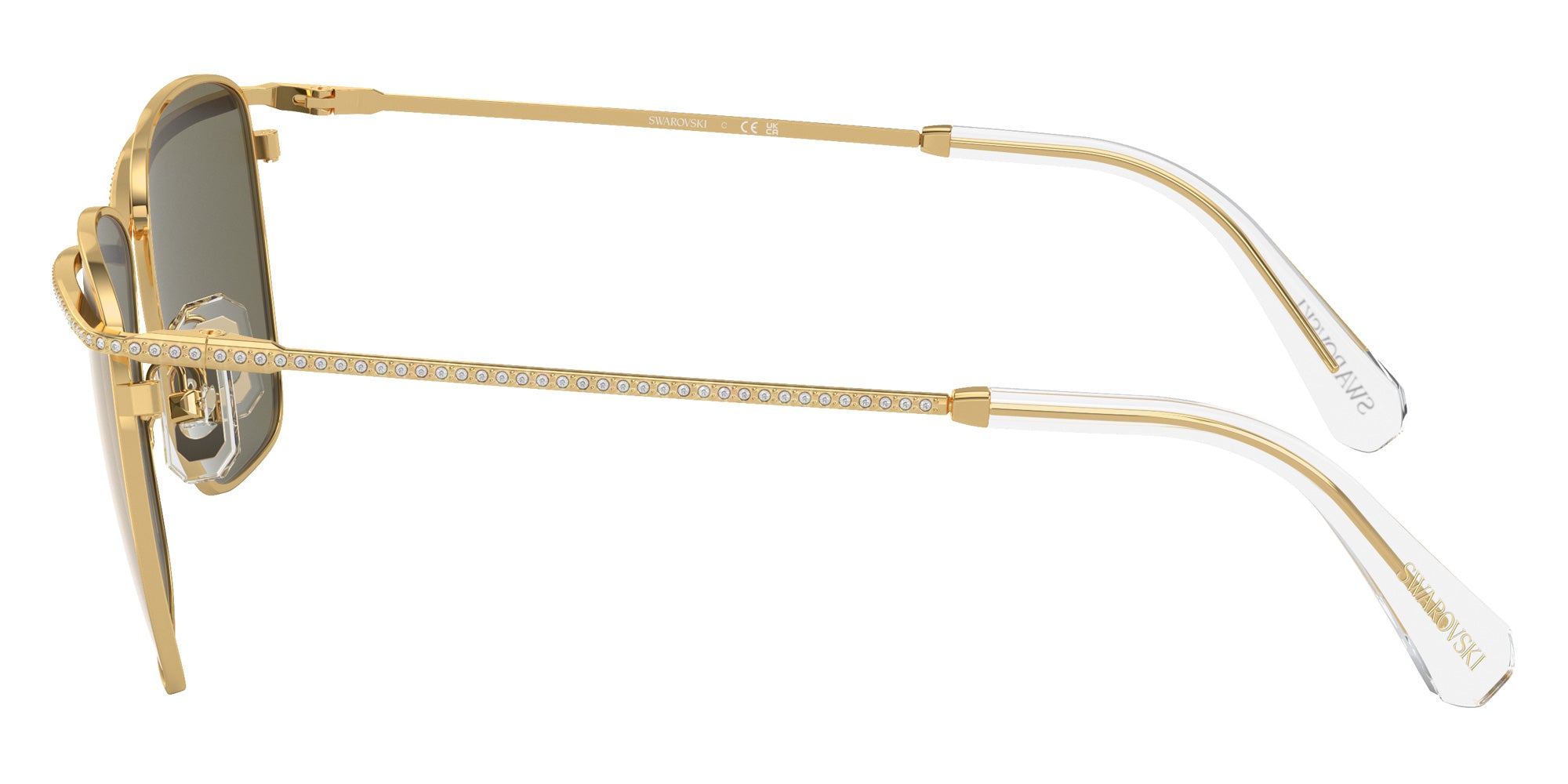 Swarovski SK7006 4003U5 58 - Dark Yellow / Clear Mirrored Real Yellow Gold #id:sk70064003u5_s:102110