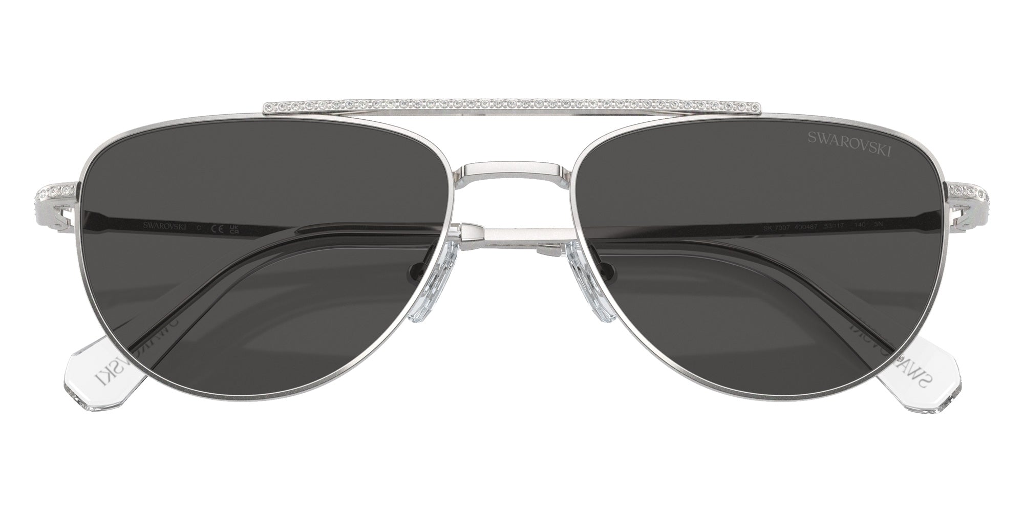 Swarovski SK7007 400487 53 - Silver / Dark Gray #id:sk7007400487_s:100120