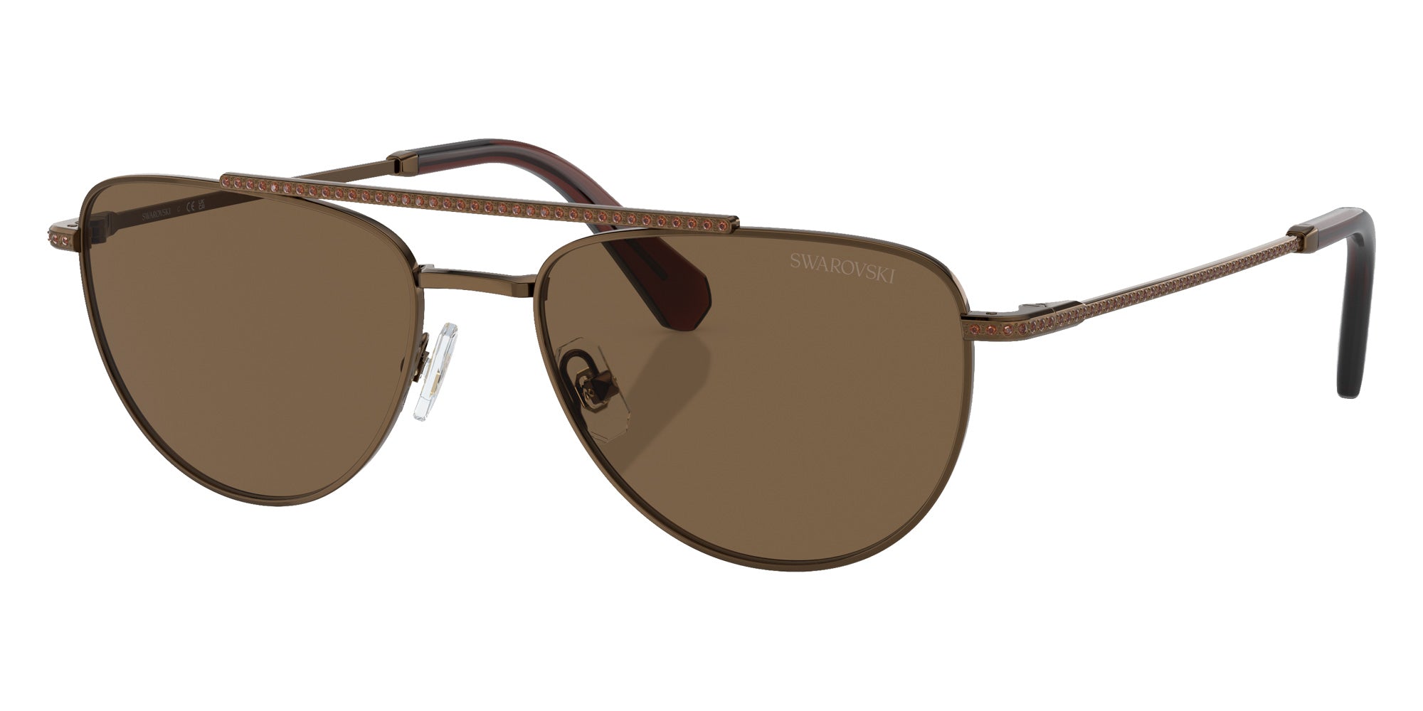 Swarovski SK7007 401673 53 - Bronze / Dark Brown #id:sk7007401673_s:104105