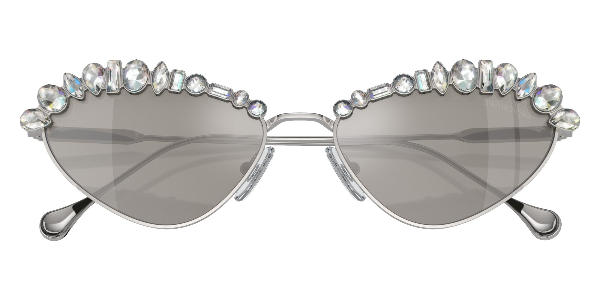 Swarovski SK7009 40016G 55 - Silver / Light Gray Mirrored Silver #id:sk700940016g_s:100120