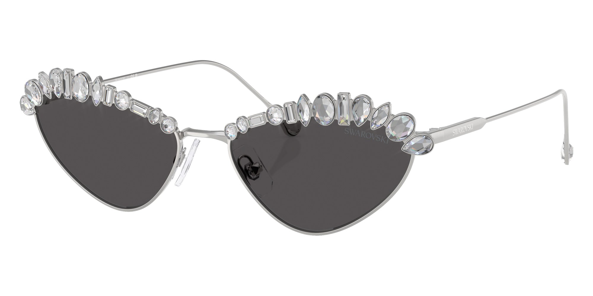 Swarovski SK7009 400187 55 - Silver / Dark Gray #id:sk7009400187_s:102105