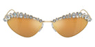 Swarovski SK7009 40137P 55 - Pale Gold / Brown Mirrored Gold #id:sk700940137p_s:104100