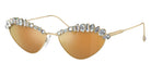 Swarovski SK7009 40137P 55 - Pale Gold / Brown Mirrored Gold #id:sk700940137p_s:104105