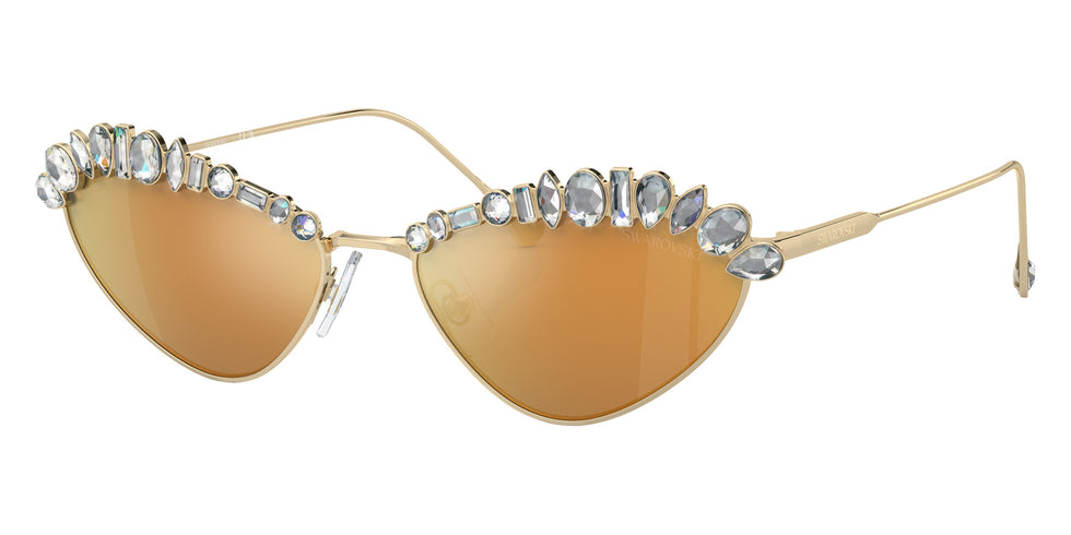 Swarovski SK7009 40137P 55 - Pale Gold / Brown Mirrored Gold #id:sk700940137p_s:104105