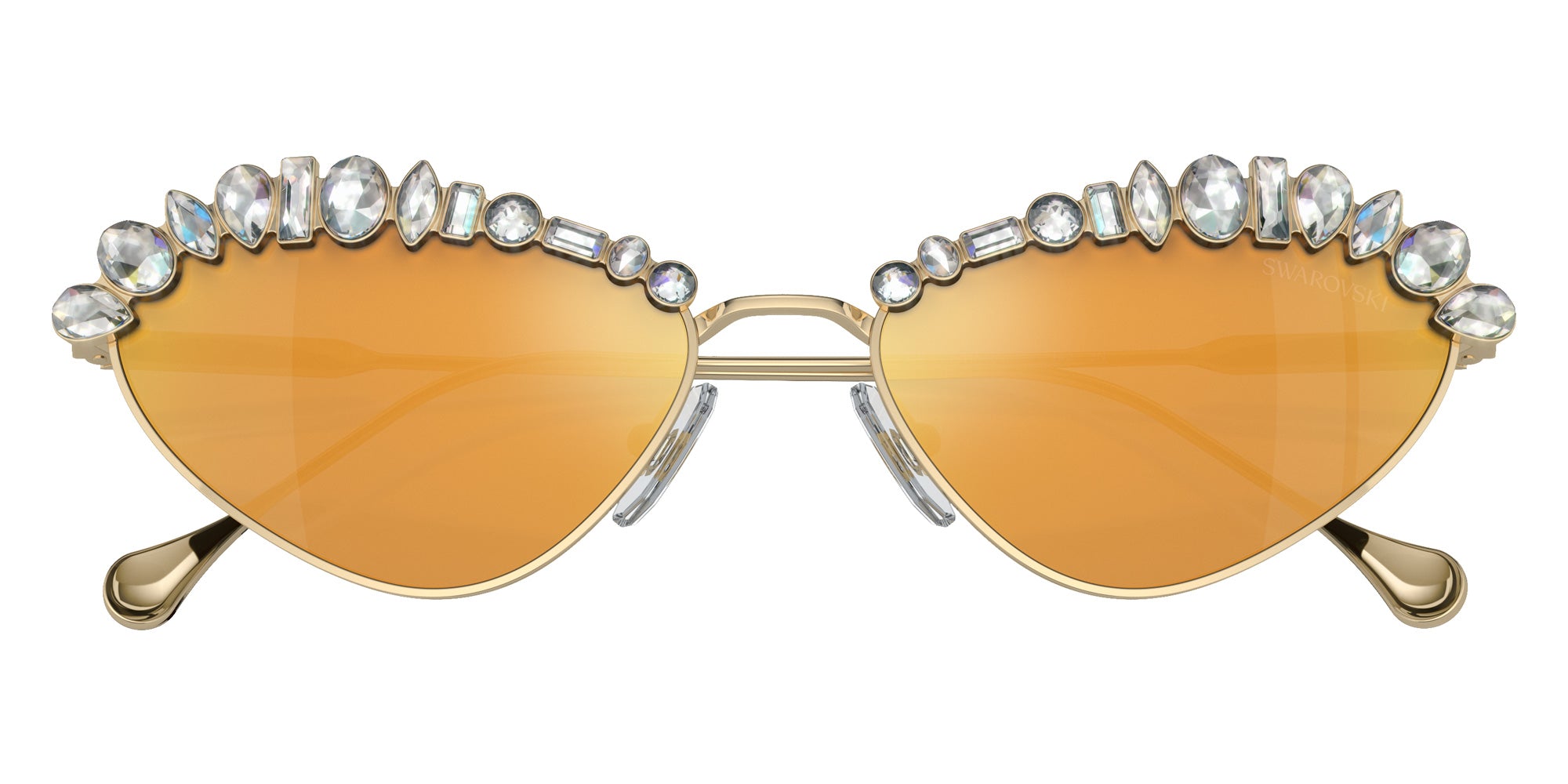 Swarovski SK7009 40137P 55 - Pale Gold / Brown Mirrored Gold #id:sk700940137p_s:104120