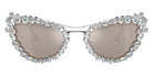 Swarovski SK7011 4001AP 56 - Silver / Clear Mirrored Real Platinum #id:sk70114001ap_s:102100
