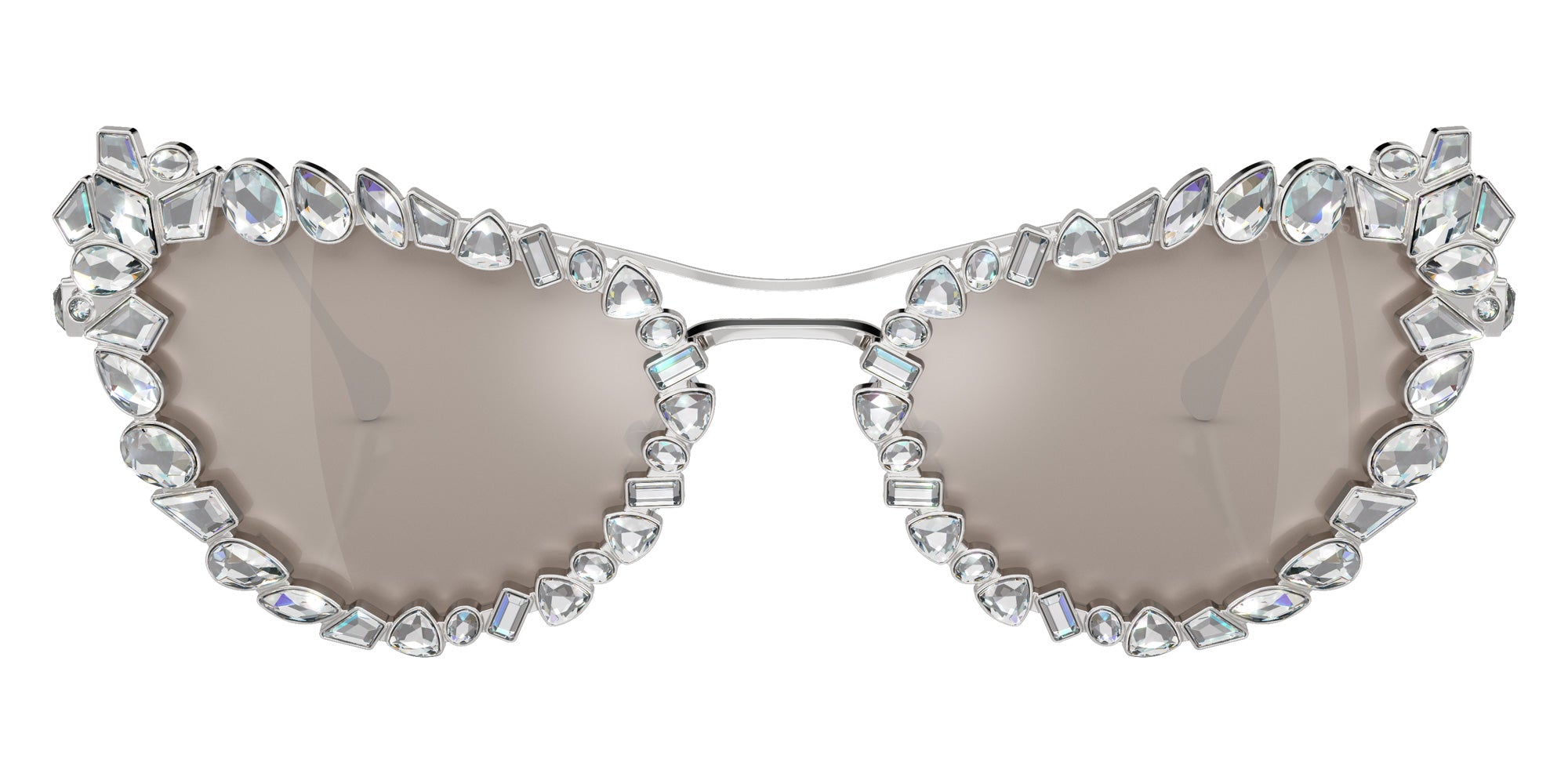 Swarovski SK7011 4001AP 56 - Silver / Clear Mirrored Real Platinum #id:sk70114001ap_s:102100