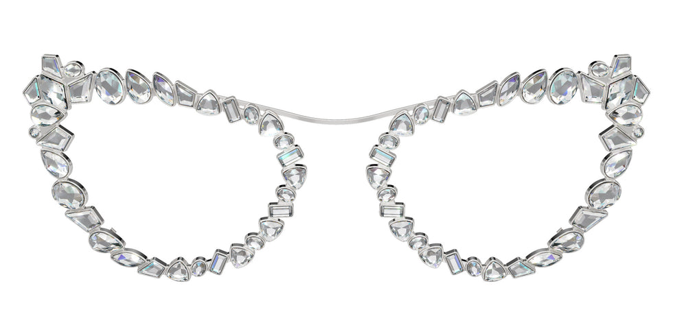 Swarovski SK7011 4001AP 56 - Silver / Clear Mirrored Real Platinum #id:sk70114001ap_s:102130
