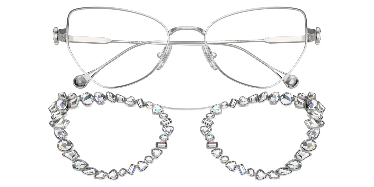 Swarovski SK7011 4001SB 56 - Silver / Blue-Violet Light Filter Mirrored #id:sk70114001sb_s:100105